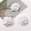 Vento de Desejo Puro Preguiçoso Flor de Pescoço Tecido Borda Queimada Flor Rosa Camélia DIY Borda Assada à Mão Acessórios de Cabelo