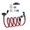 Línea de Conexión Solar Sae Personalizada Prefabricada 2 Agujeros Embebida Pared Lateral Enchufe Sae Cable de Alimentación con Cubierta Antipolvo
