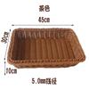 Cesta de alambre grueso de 5 mm de diámetro para pan, frutas, supermercado, suministros de hotel, cesta de exhibición