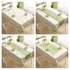 Mantel Minimalista Impermeable a Prueba de Aceite Lavable Esterilla de Mesa Rectangular para Mesa de Comedor Tela de Mesa de Café de Lujo Ligero de Gama Alta para Uso en el Hogar