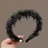 Faixa de Cabelo de Malha Fashion de Alta Qualidade com Dentes para Mulheres, Faixa Antiderrapante para Lavar o Rosto, Grampo de Cabelo