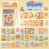 Adesivos de Vestir Capivara para Meninas Livro de Adesivos Fofo Mini Doudou Bolso com Aba Portátil Livro de Calças