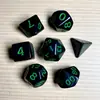Juego de Dados Poliedros D&D con Patrón de Mármol, Color Mixto Transparente D4D6D8D10D12D20 Caras, Coc, Juego de Mesa, Juego de Siete Piezas