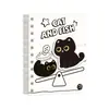 Gato Negro Carbono Magia Pegatina Espiral Cuaderno Portátil Lindo Mini A7 Cuaderno Estudiante Vocabulario Libro de Errores Venta al por Mayor