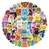 50 Pegatinas Lindas de Monstruos, Pegatinas de Muñecas Graffiti de Moda para Diarios, Fundas de Teléfono y Cuadernos