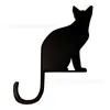Gancho de Gato Negro de Madera Lindo Transfronterizo Gancho de Equilibrio Decoración del Hogar Regalo para Amantes de las Mascotas