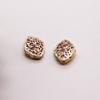 60487 Accesorios para Sombreros de Cobre Espaciador de Tres Vías Cuentas Espaciadoras de Latón Tallado Hueco Fu Lu Shou 15*19mm