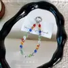 Corrente de celular popular com contas quadradas de cristal, pingente de chave, acessório de alta qualidade para capas de celular de meninas, chaveiros de bolsa e pequenos acessórios