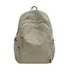 Mochila de Viaje, Aspecto Elegante, Mochila Ligera para Exteriores, Color Sólido, Casual, Gran Capacidad, Bolso Escolar Sencillo y Personalizado para Estudiantes Universitarios