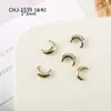 Mini Joias de Liga Metálica Estrela de Cinco Pontas Lua para Nail Art Populares Dourado e Prateado Estéreo DIY Acessórios Pequenos Usáveis para Nail Art