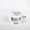 Suporte de Exibição Transparente de Acrílico Base Redonda para Joias Bola de Cristal Artificial Base de Armazenamento de Bola de Pérola