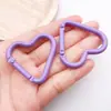 Llavero con Forma de Corazón en Colores Macaron, Accesorio Creativo DIY, Llavero Colorido con Corazón Esmaltado