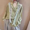 Chal Pequeño Estilo Coreano Primavera y Verano, Bufanda Larga Delgada de Seda, Encaje Calado, Chaleco Versátil Protección Solar, Pañuelo Pequeño