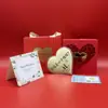 Día de San Valentín Chino Oro Puro 999 Pastel de Oro Corazón Oro Puro 520 Pastel de Oro en Forma de Corazón Regalo para Novia Regalo Casual