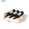 Estante de Vino de Madera Maciza Hogar Creativo Estante de Vino Estante para Botellas de Vino Estante de Exhibición de Vino Tinto Gabinete de Vino de Almacenamiento Adornos Decorativos