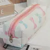 Venda Direta da Fábrica Nova Bolsa de Armazenamento Bolsa de Lápis Resistente a Manchas Estilo Ins Feminino Grande Capacidade Nicho Não Colidente Papelaria Bolsa de Cosméticos