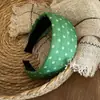 Diadema floral retro femenina clip para el pelo de tul con degradado francés dopamina accesorio para el pelo estilo crema diadema ancha versátil