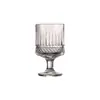 Copo de Vidro de Alto Valor com Listras Verticais, Taça Alta para Uso Doméstico, Adequado para Bebidas, Suco, Água, Café e Vinho com Senso de Design