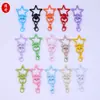 Llavero de Cangrejo Estrella de Cinco Puntas Pintado de Colores Aleación de Zinc Accesorio DIY Colgante Encanto para Bolsa Muñeca