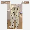 Pantalones de pijama para mujer, nuevo estilo primavera/otoño 2026, pantalones largos casuales holgados, pantalones para caminar, estampado de dibujos animados, ajuste cómodo, talla grande, se pueden usar afuera, ropa de estar
