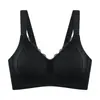 Sutiã feminino sem costura para seios pequenos, com push-up e suporte lateral para evitar flacidez, renda, bojo fixo, sutiã ajustável