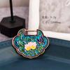 Vintage Dorado Estilo Mori Lazo de Mujer Precioso Esmalte Geométrico Temperamento de Mujer Corsage Accesorios Broche