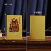 Novo cartão pintado, cartão dourado, quinto mestre Taiyi Manjusri, raposa de nove caudas, Fu Wu Road, Deus da riqueza, cartão de mão