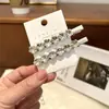 Presilha de Cabelo de Alta Qualidade Estilo Dongdaemun Coreano com Pérolas e Strass Estilo Francês para Mulheres, Presilha para Franja, Presilha Lateral, Grampo de Cabelo