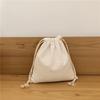 [En stock] 07212 Bolsa de almacenamiento de acabado simple japonesa pequeña bolsa con cordón fresco bolsa de regalo de té puro