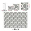 Pegatinas de azulejo autoadhesivas de PVC con mandala gris verdoso para cocina/baño, impermeables y resistentes al aceite, para renovación de paredes, exclusivamente para ventas transfronterizas