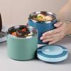 Fiambrera Isotérmica de Acero Inoxidable Gran Capacidad Cubo Isotérmico para Entrega de Comida Fiambrera para Estudiantes Taza para Desayuno Tazón para Sopa Japonés