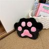 Bolsa de Pelúcia para Menina Fashion 2023 nova criativa fofa urso pata bolsa peluda simples menina bolsa de ombro com corrente