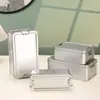 Caja de Almacenamiento con Hebilla Deslizante de Hierro, Engrosada, Sellada, a Prueba de Humedad, Caja para Galletas y Té, Caja Vacía de Empaque Metálico para Dulces, Caja para Pasteles