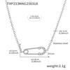 Oumeca pino de zircônia 5A diamante completo aço inoxidável com colar de diamante pulseira conjunto de joias joias pequenas requintadas mulheres