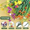 Ramo de Plástico Artificial Anti-Uv Transfronterizo Flor Artificial Pasto de Primavera de 7 Puntas Camelia Protección Solar para Exterior Amazon