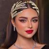 Tocado Nupcial Europeo y Americano Hecho a Mano, Diademas Prensadas para el Cabello, Diademas, Vestidos de Boda, Accesorios para el Cabello para Actuaciones, Piezas para el Cabello Dz072
