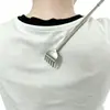 Cosquillas Cosquillas Pluma Colgable Bolsillo de Camisa Portátil Acero Inoxidable Telescópico Garra de Cinco Dientes Cosquillas Cosquillas Dientes Viejos
