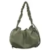 Nova bolsa tote de veludo cotelê plissada de grande capacidade, casual e simples, adequada para o trajeto diário, pode ser carregada como bolsa de ombro ou bolsa transversal, bolsa feminina
