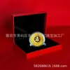 Cuenco de oro conmemorativo del zodíaco, caja de madera, traje de serpiente del zodíaco, medallón conmemorativo, se vende como regalo de apertura de seguro.