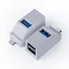 Mini estação de acoplamento três em um portátil hub usb3.0 estação de acoplamento de 3 portas divisor de alta velocidade HUB multiportas