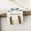 Venta Caliente Transfronteriza Joyería de Moda para Mujer Pendientes de Cobre Chapado en Oro Real Pendientes de Flor de Goteo de Aceite de Moda Aretes de Presión Tendencia al por Mayor
