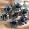 X 7cm Cabeça de Flor de Rosa Grande Artificial Retrô Flor de Seda Estilo Antigo Acessório de Cabelo DIY Acessórios de Flores Artificiais para Casamento Arte Floral