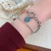 Pulsera de Punto de Grava Rosa Fresca Dulce Diseño Creativo de Nicho Pulsera Personalizada Diaria Versátil