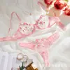Lingerie sexy bordada estilo francês, lingerie erótica multicolorida, conjunto de puro desejo, lingerie plus size