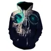 Nuevo Suéter de Calavera de Halloween Serie de Terror 3D Suéter con Capucha de Impresión Digital para Cosplay