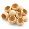 Medio Cuenco Hervido Ligeramente Cáscara de Mandarina de Madera Material para Manualidades DIY Muñeca de Concha Materia Prima para Hacer Carrillones de Viento