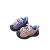 Zapatos de Senderismo para Niñas para Viajes al Aire Libre 2026, Tenis Infantiles con Bloques de Color y Perlas, Nuevos Zapatos Casuales para Niños de Otoño