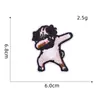 Adesivos de tecido de cachorrinho de desenho animado de fábrica Adesivos bordados de pug de chapéu francês Adesivos decorativos DIY Acessórios de vestuário Carimbo de bordado em estoque