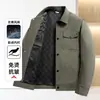 Chaqueta de Solapa con Botones Otoño/Invierno 2026, Estilo de Negocios Simple y Casual para Hombres de Mediana Edad y Mayores