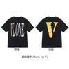 Nova camiseta VLONE JERRY Big V Smoke reflexiva solta de manga curta com flor de cerejeira para homens e mulheres, camiseta de casal de marca de rua, verão